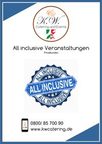 All Inclusive Familienfeiern Prospekt K.W. Catering & Events Düsseldorf