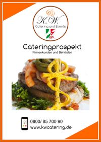 Cateringprospekt Firmenkunden K.W. Catering & Events Düsseldorf