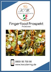 Fingerfood Prospekt Privatkunden K.W. Catering & Events Düsseldorf