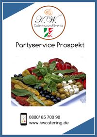 Partyserviceprospekt Privatkunden K.W. Catering & Events Düsseldorf
