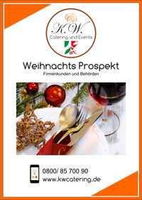 Weihnachtsprospekt Firmenkunden K.W. Catering & Events Düsseldorf